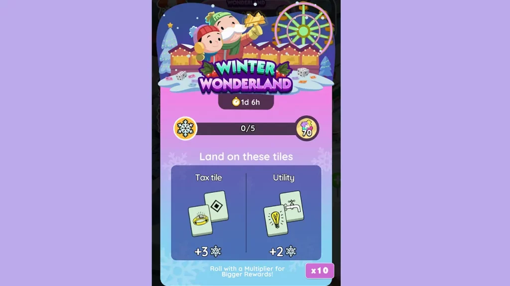 Winter Wonderland Monopoly GO