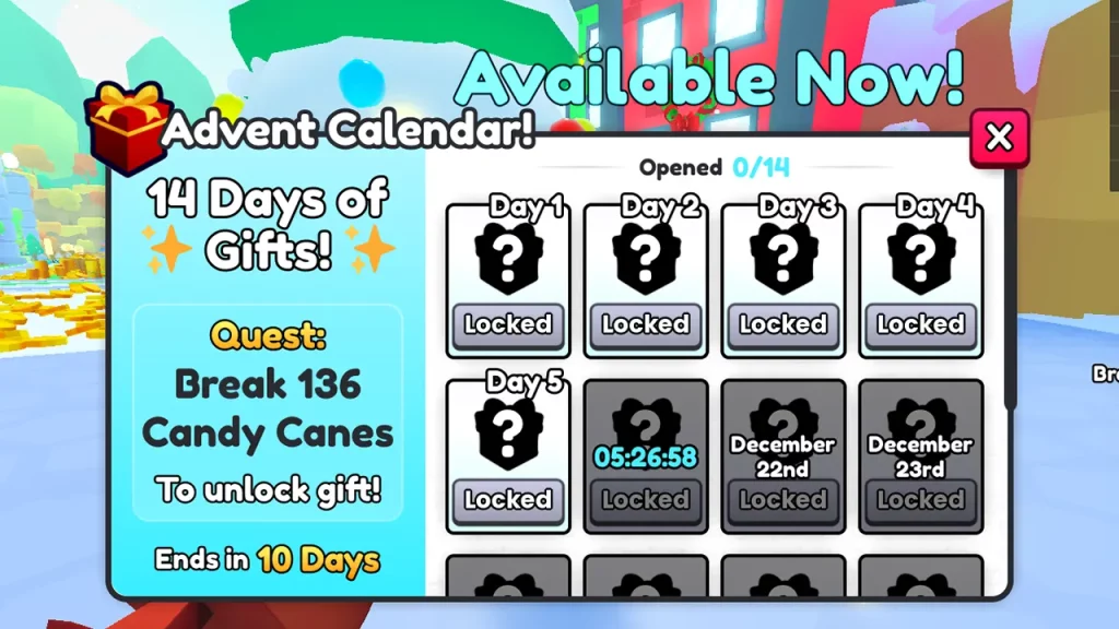 How To Get Advent Calendar Rewards In Pet Simulator 99