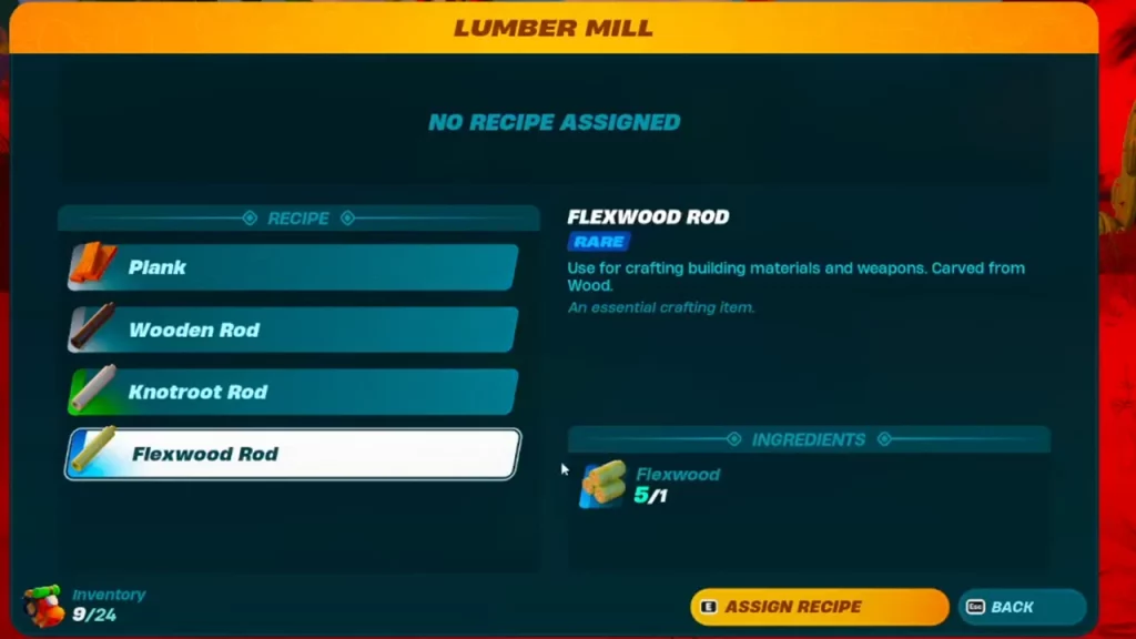 How To Craft Flexwood Rods In LEGO Fortnite
