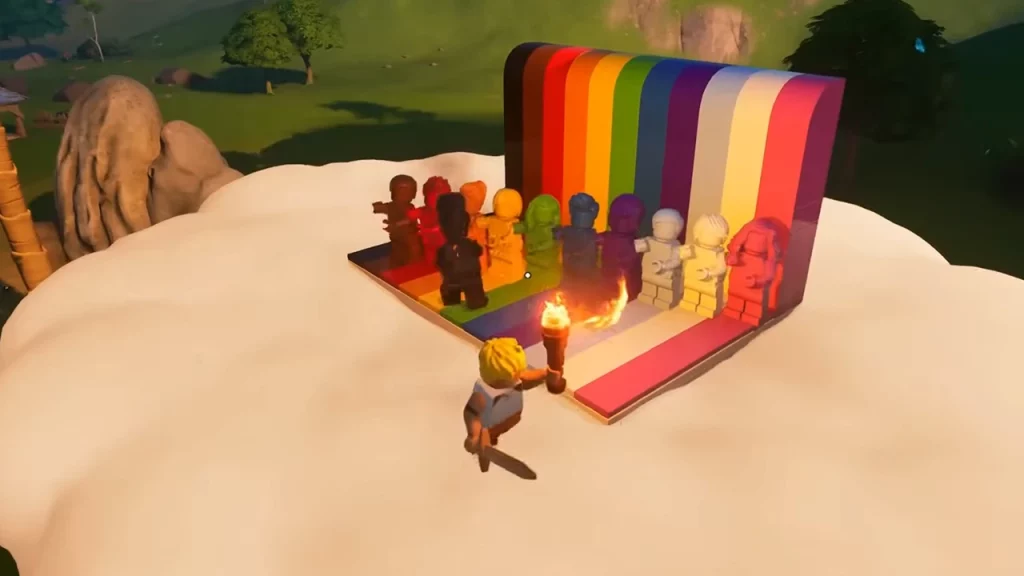 What Is At The End Of The Rainbow In LEGO Fortnite?