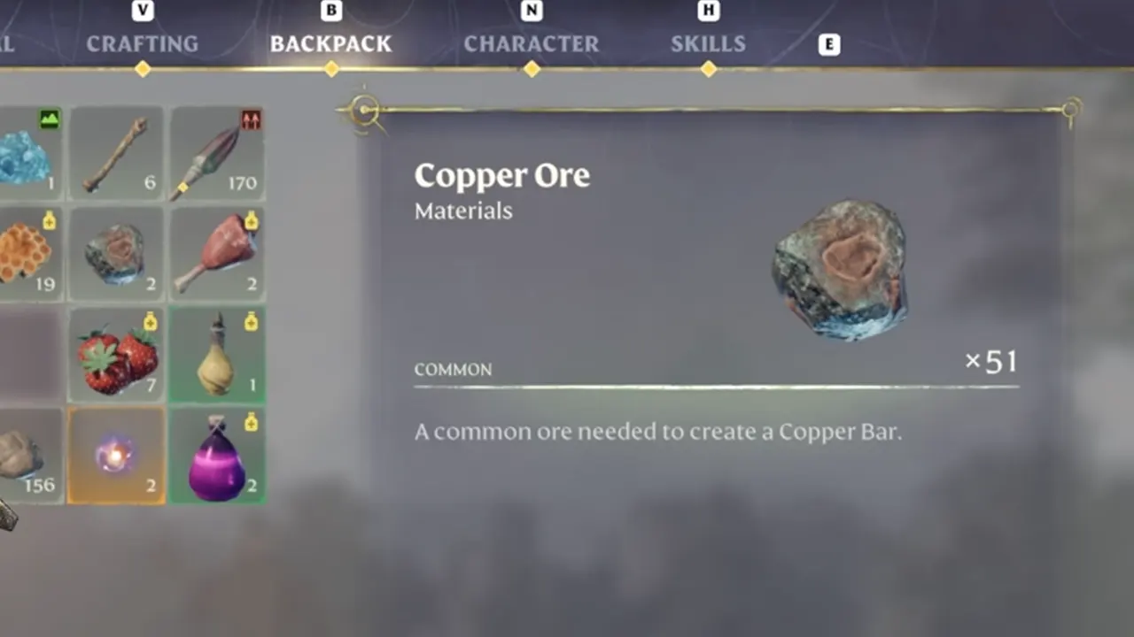 Copper Ore in Enshrouded