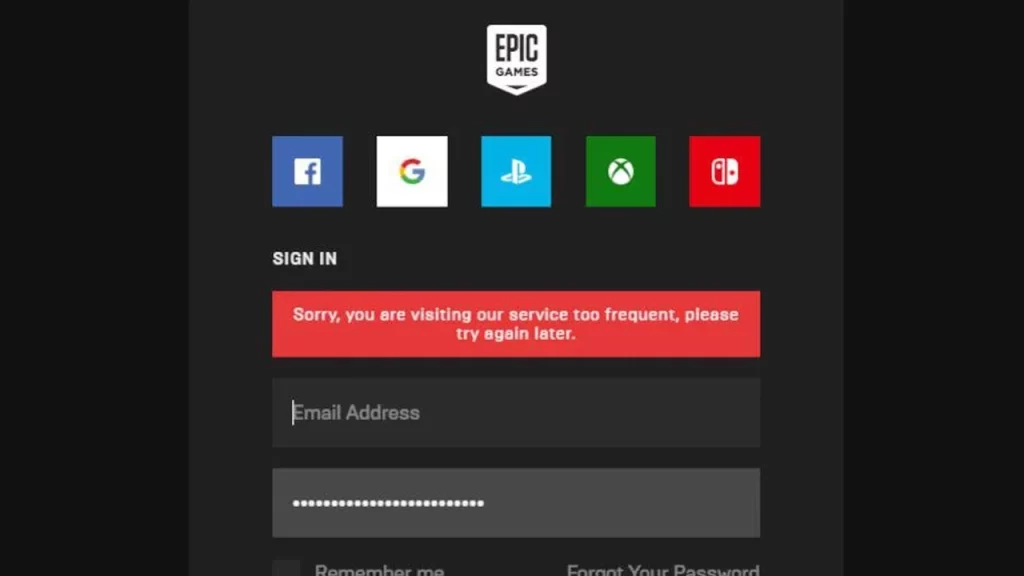 Epic Games Visiting Too Frequently Fix