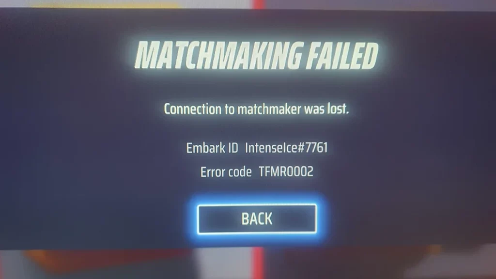How To Fix Error Code TFMR0002 In The Finals