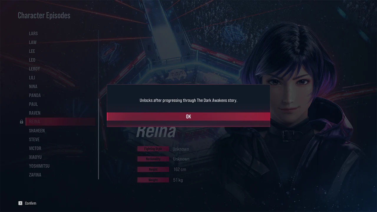 How To Unlock Reina Character Episode In Tekken 8