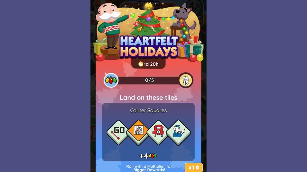 Monopoly GO Heartfelt Holidays Rewards and Milestones