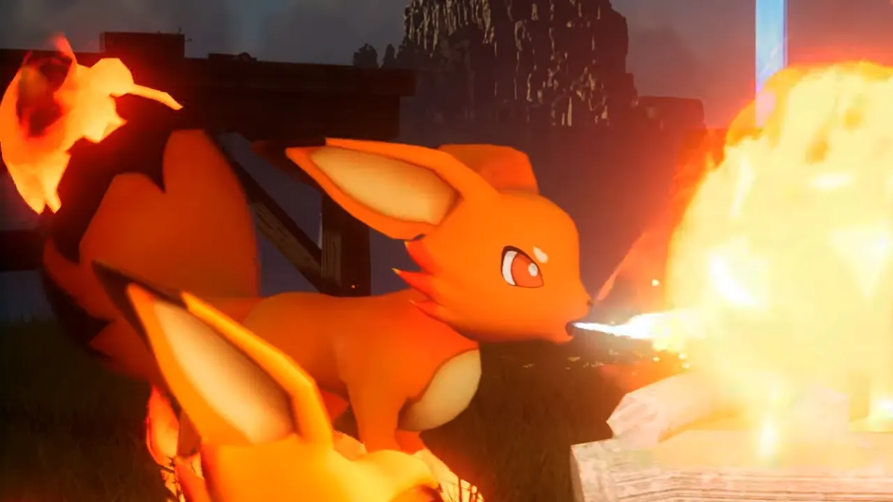 Fire-type Pals might set the base on fire during a fight in Palworld