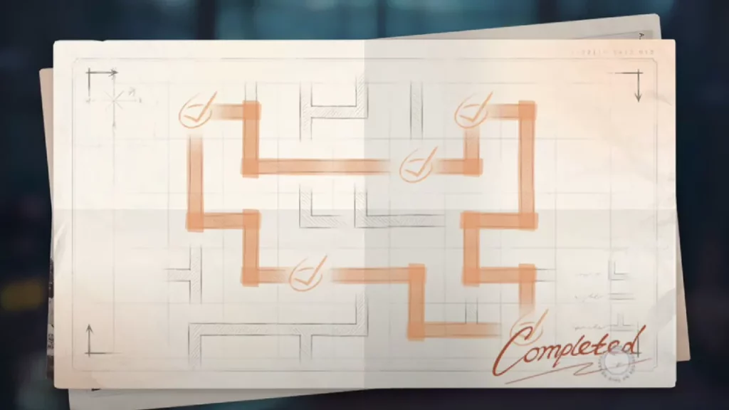Plan of Escape Route Reverse 1999 Puzzle