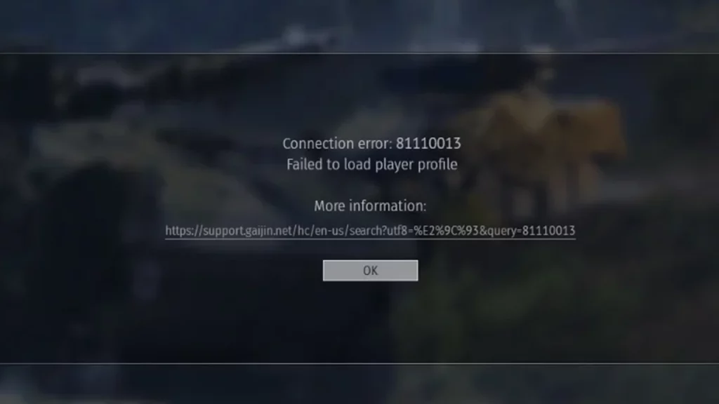 Fix War Thunder Connection Error 81110013