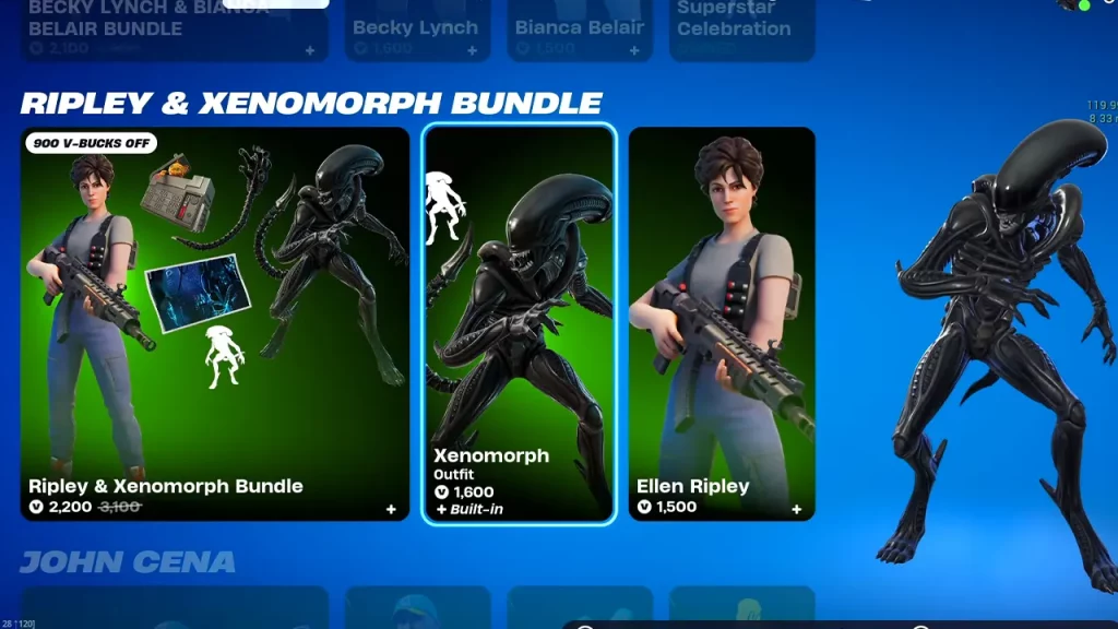 How To Get Ellen Ripley And Xenomorph In Fortnite