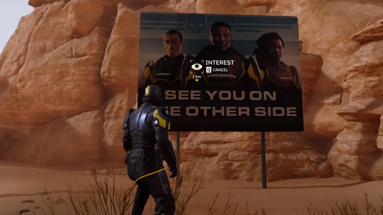 Ping and highlight the area you want to alert you squad about in Helldivers 2