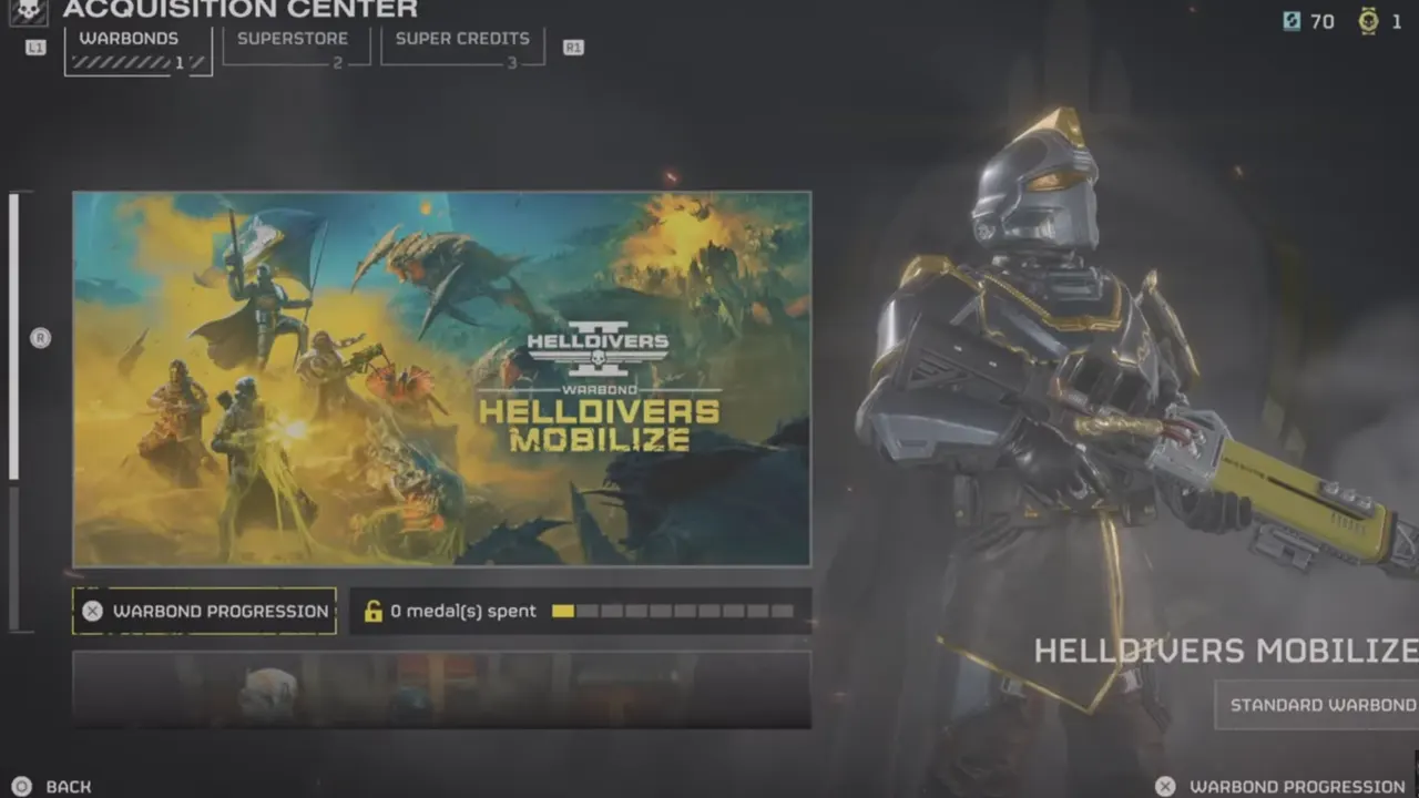 How to Get Standard and Premium Warbonds in Helldivers 2