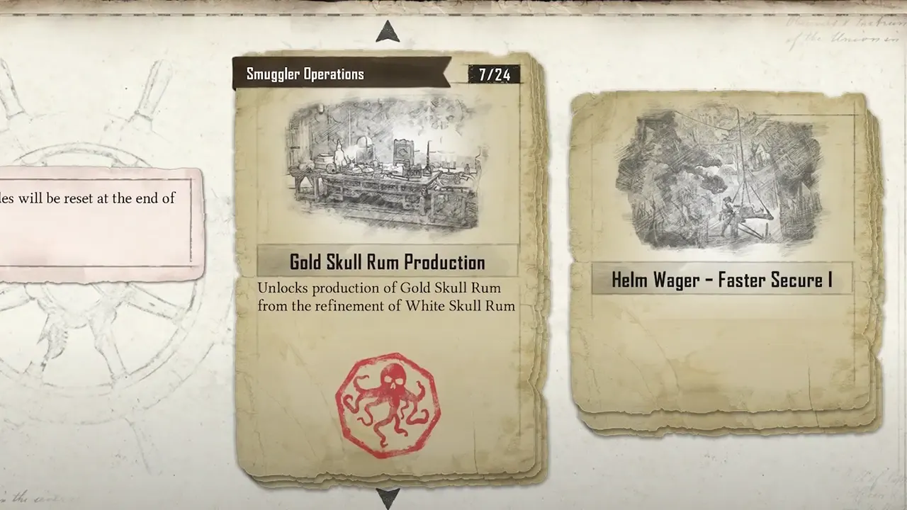 Unlock and Make Gold Skull Rum in Skull and Bones