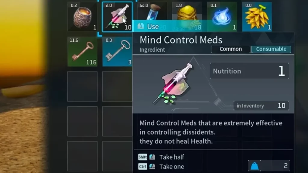 What Do Mind Control Meds Do In Palworld