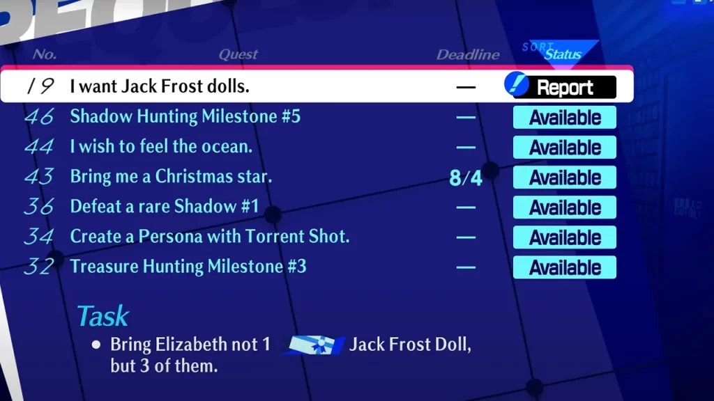 how to get jack frost dolls in persona 3 reload