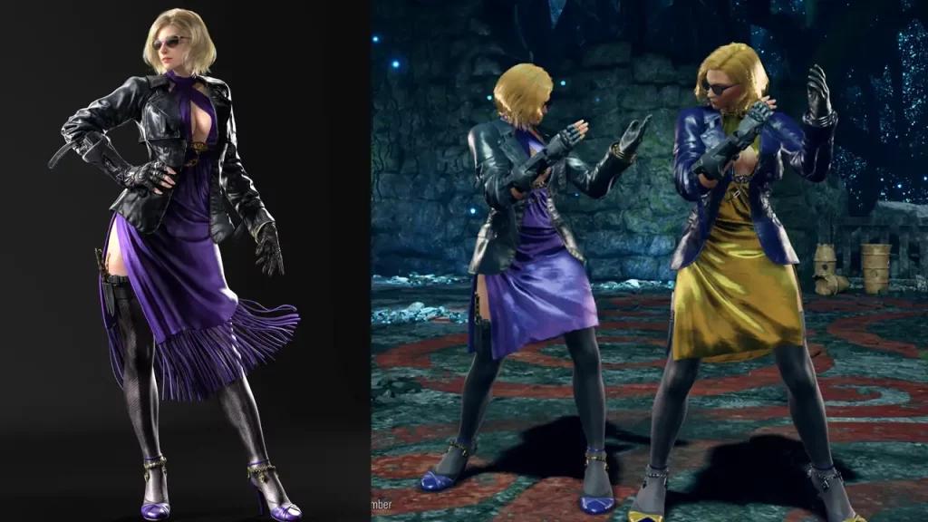 mod to remove fringes from nina williams dress in tekken 8