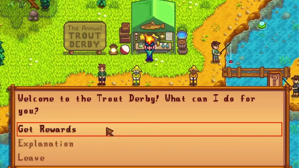 All Rewards for The Annual Trout Derby in Stardew Valley
