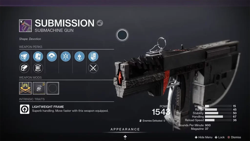 Destiny 2 How To Get Submission Submachine Gun