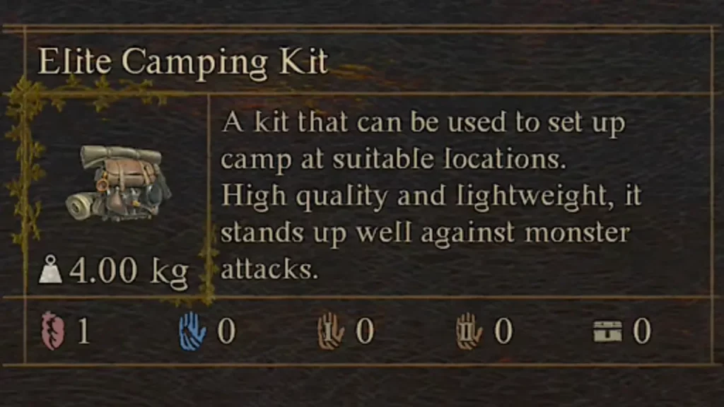 Dragon's Dogma 2 Camping Kits