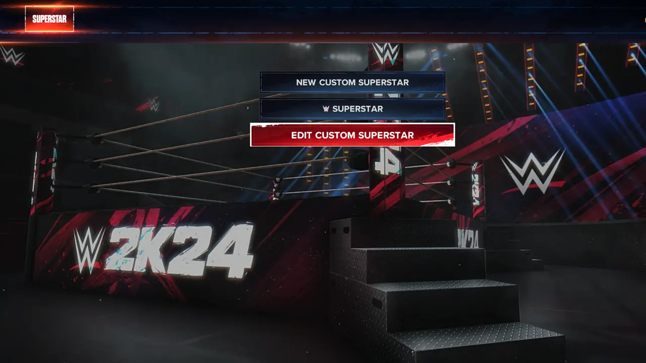 Changing a Custom Superstar's Hairstyle in WWE 2k24