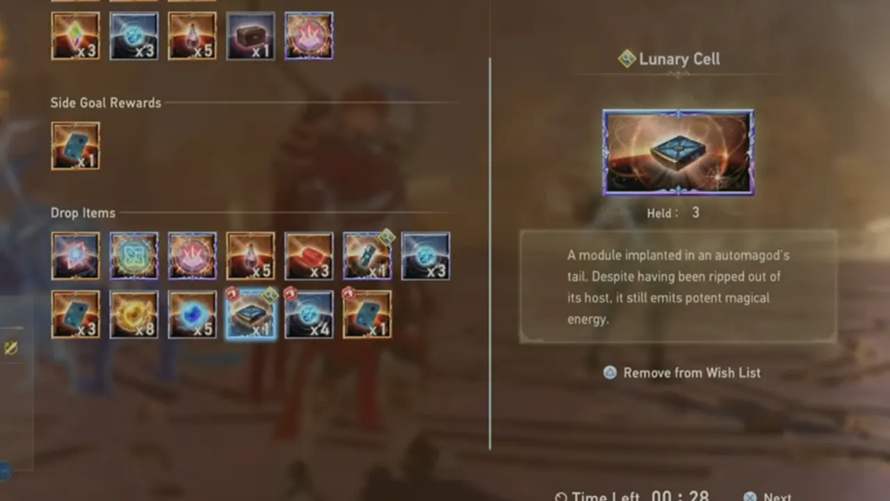 Lunary Cells in Granblue Fantasy Relink