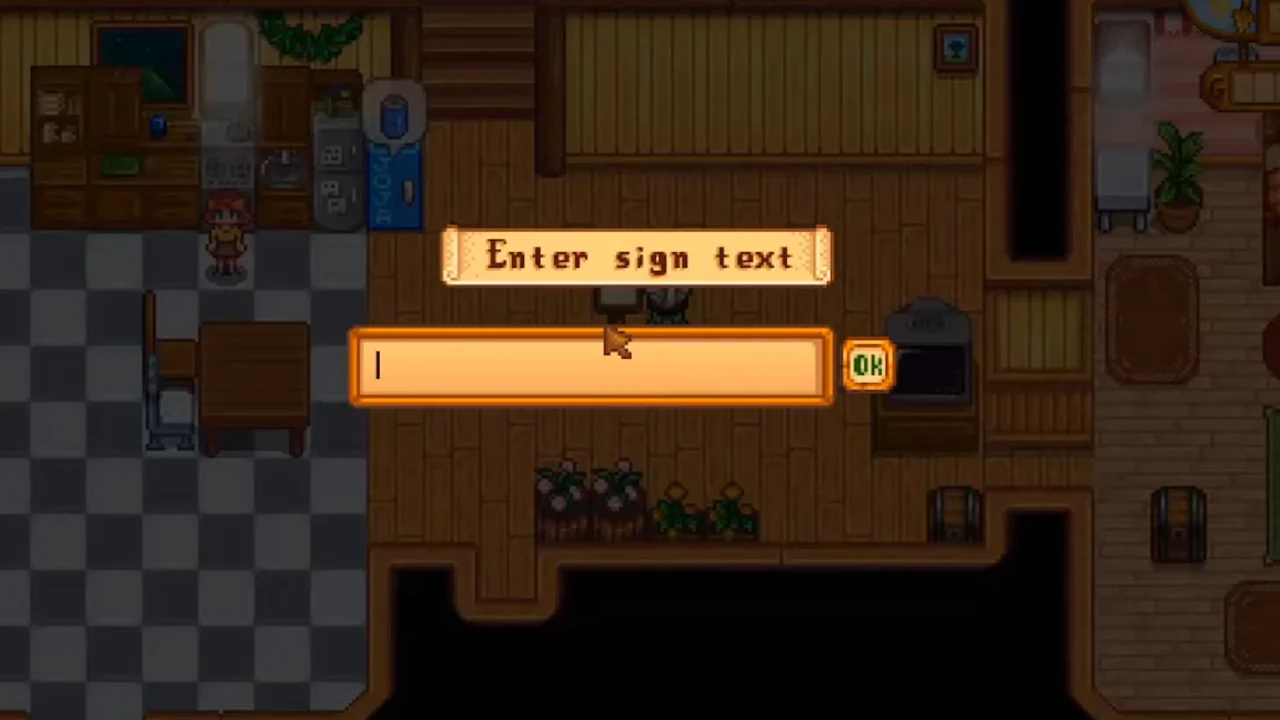 How To Craft Text Sign In Stardew Valley