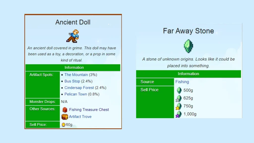 ancient doll and far away stone for meowmere