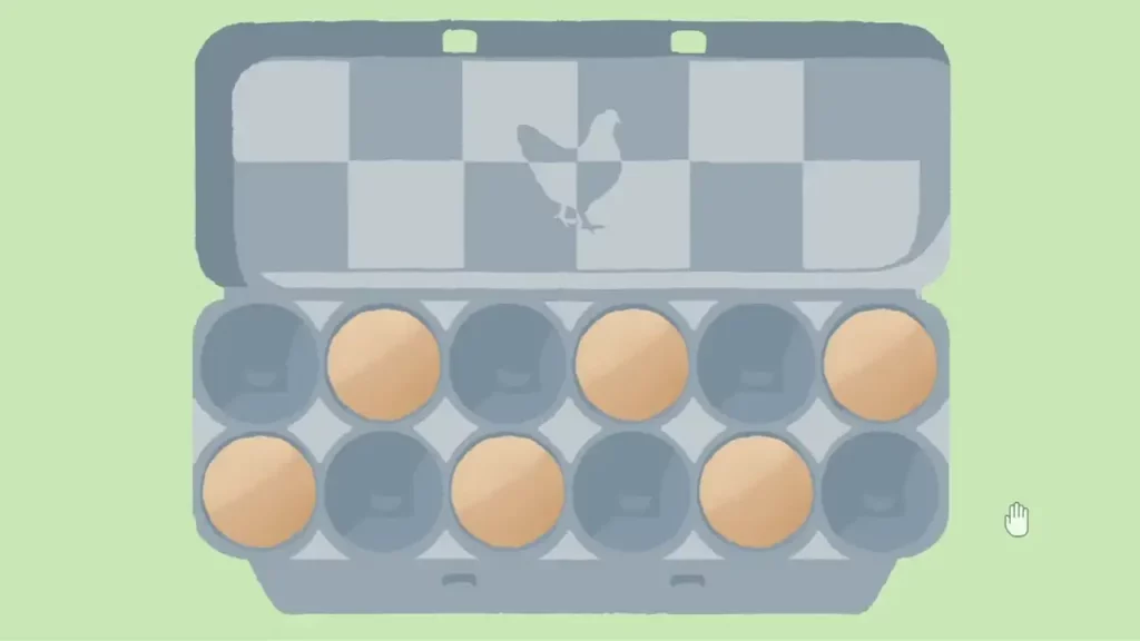 arrangement of eggs