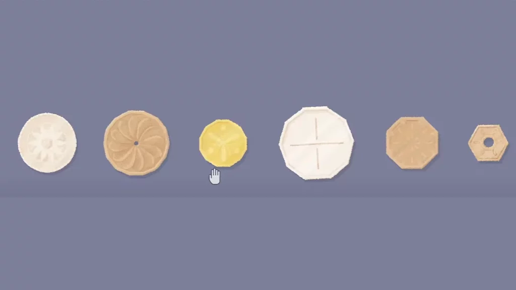 arranging coins by roundness