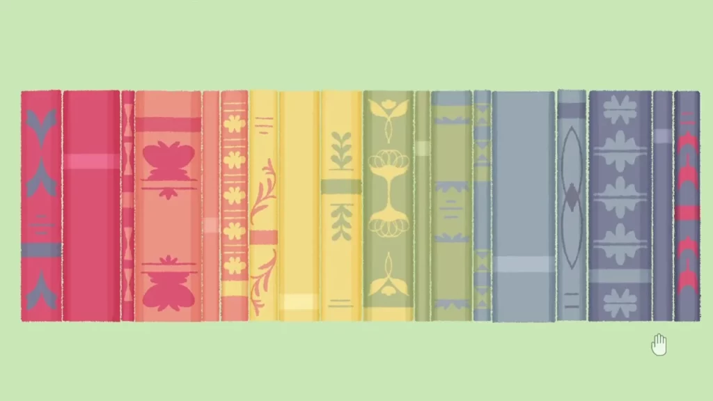 book color arrangement