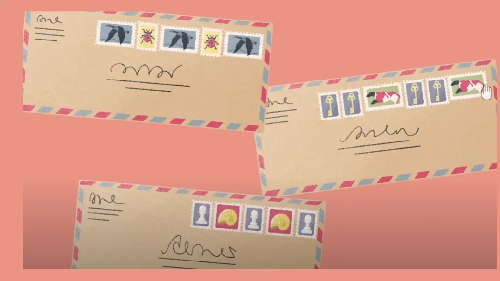 envelope stamp pattern puzzle