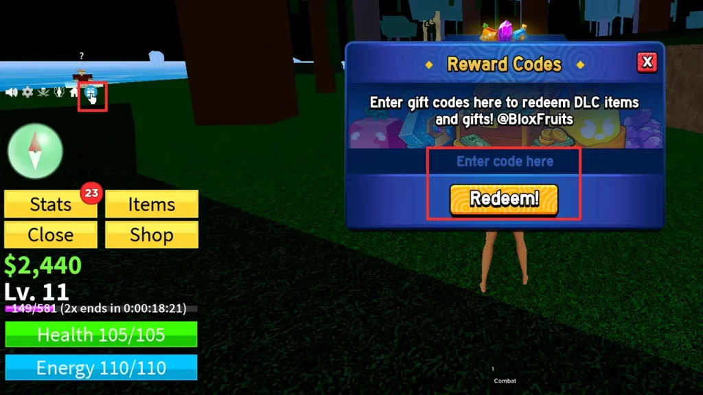 how to redeem blox fruits codes