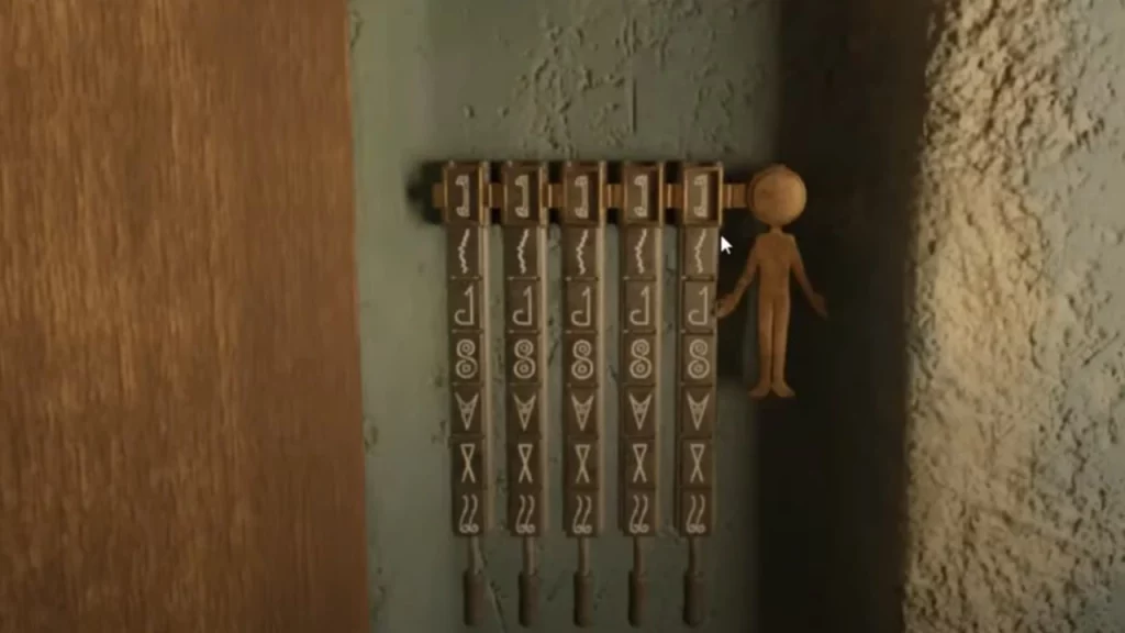 trace wooden man puzzle
