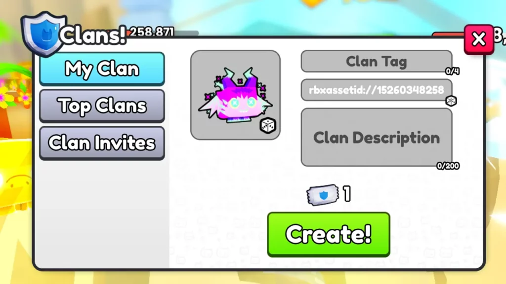Create a Clan in Pet Simulator 99