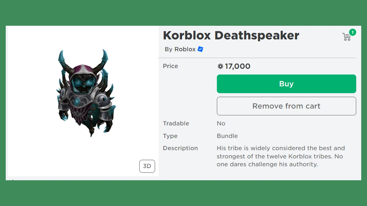 How Much Money Do You Have To Spend On Korblox In Roblox