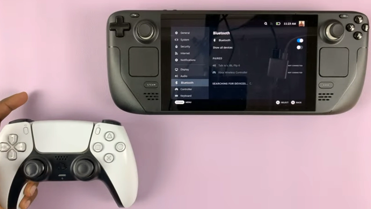 Comment connecter la manette PS5 au Steam Deck