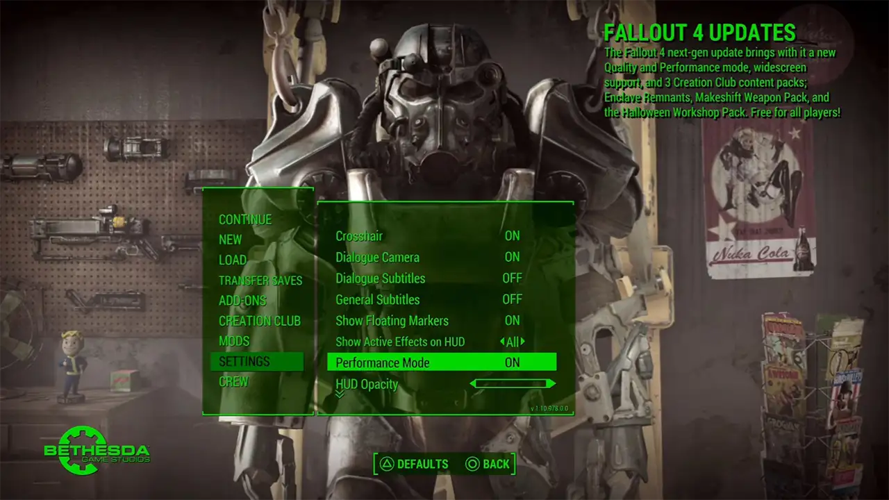 Comment utiliser le mode Performance de Fallout 4 sur PS5