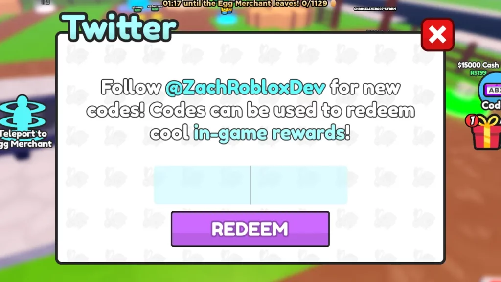 How to Redeem Egg Farm Tycoon 2 Codes