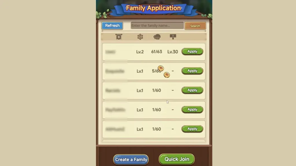 Join Family in Legend of Mushroom