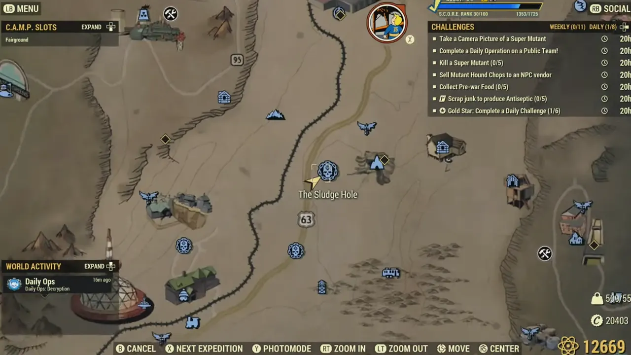 Radtoad Location in Fallout 76