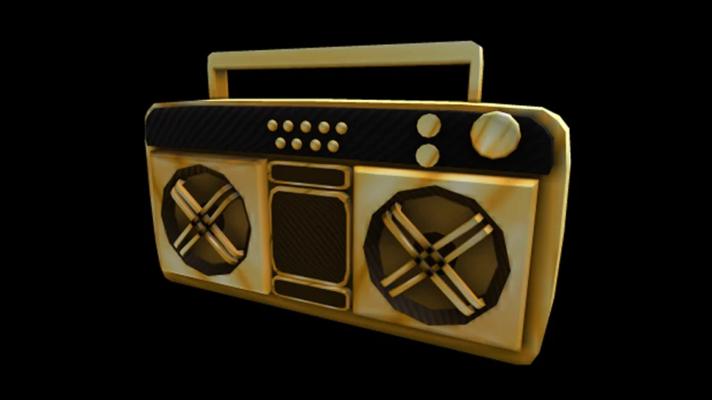boombox or radio to play its raining tacos in roblox