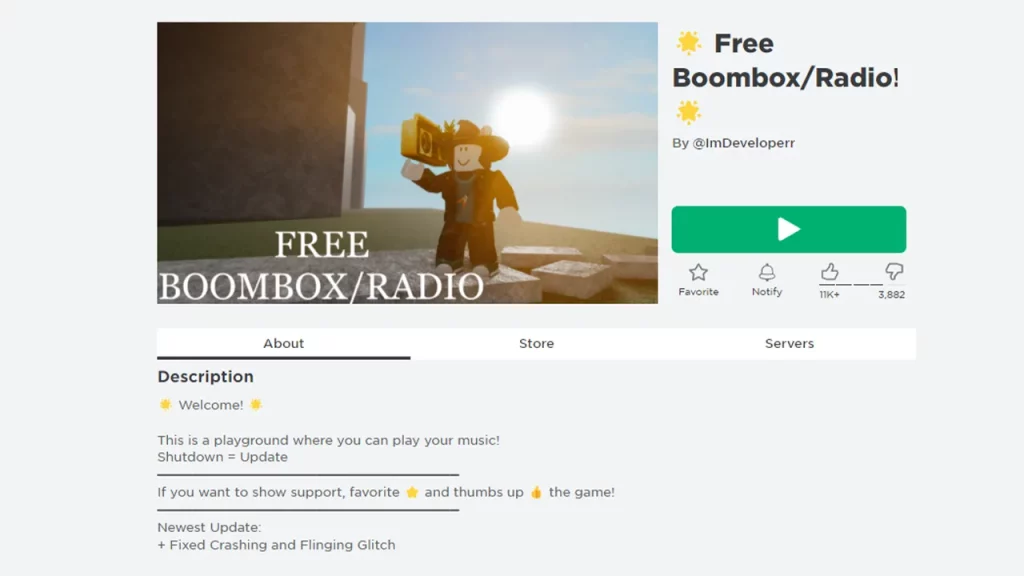 free boombox and radio on roblox