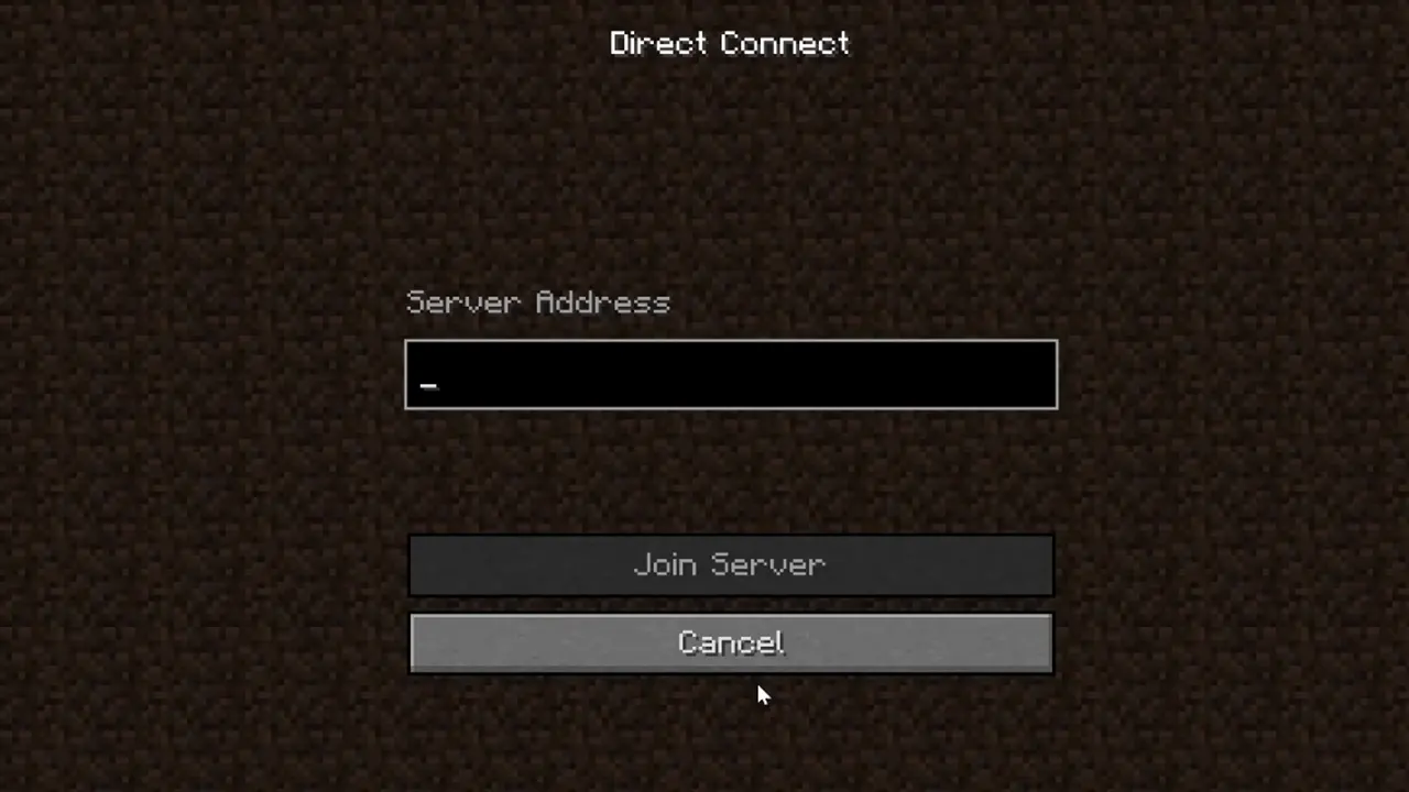 Beitritt zu einem Minecraft-Aternos-Server