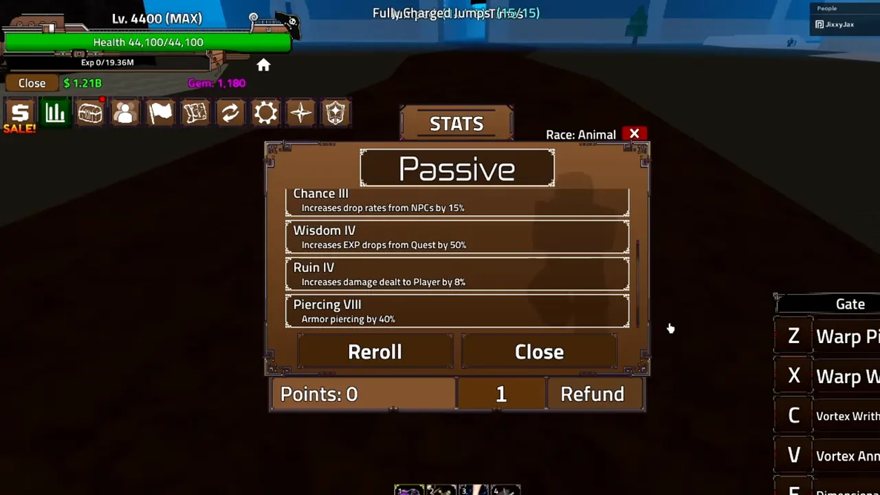 how to get Passives in King Legacy