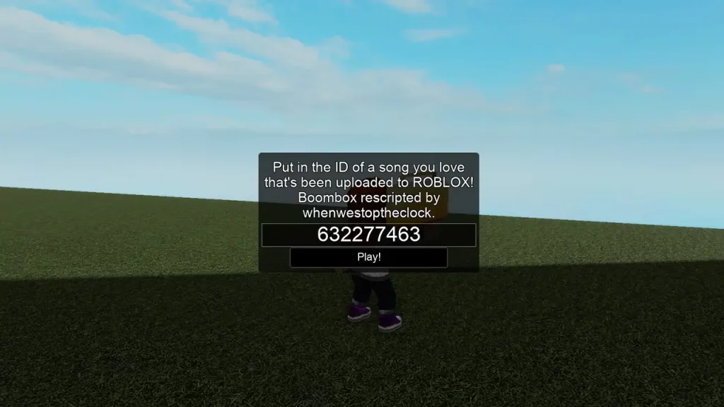 play never gonna give you up on roblox
