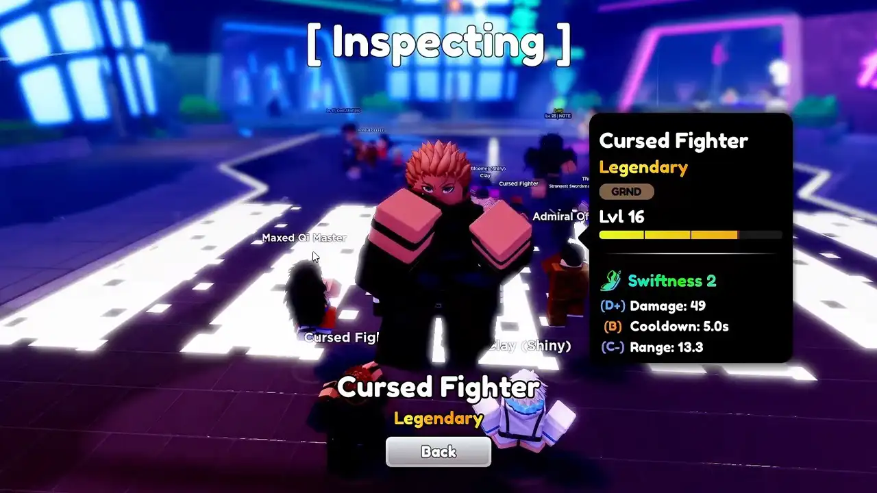 Anime Defenders Unlock Cursed Fighter And Stats Explained