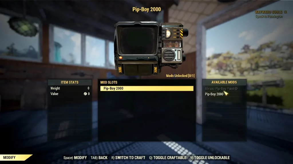 Fallout 76 How To Change Pip Boy Skin And Color