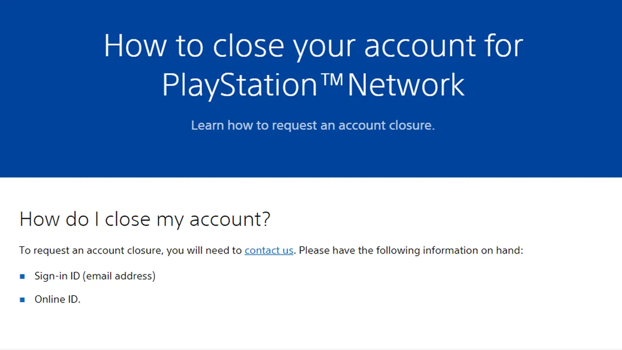 So löschen Sie ein PSN-Konto