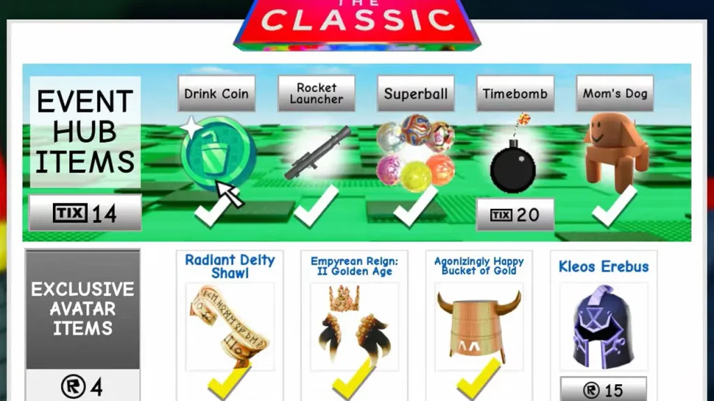 How to Complete Thirst Quenchers in Roblox Classic Event