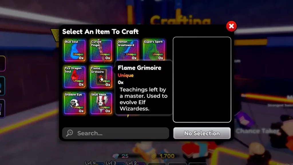 How to Craft Items in Anime Defenders