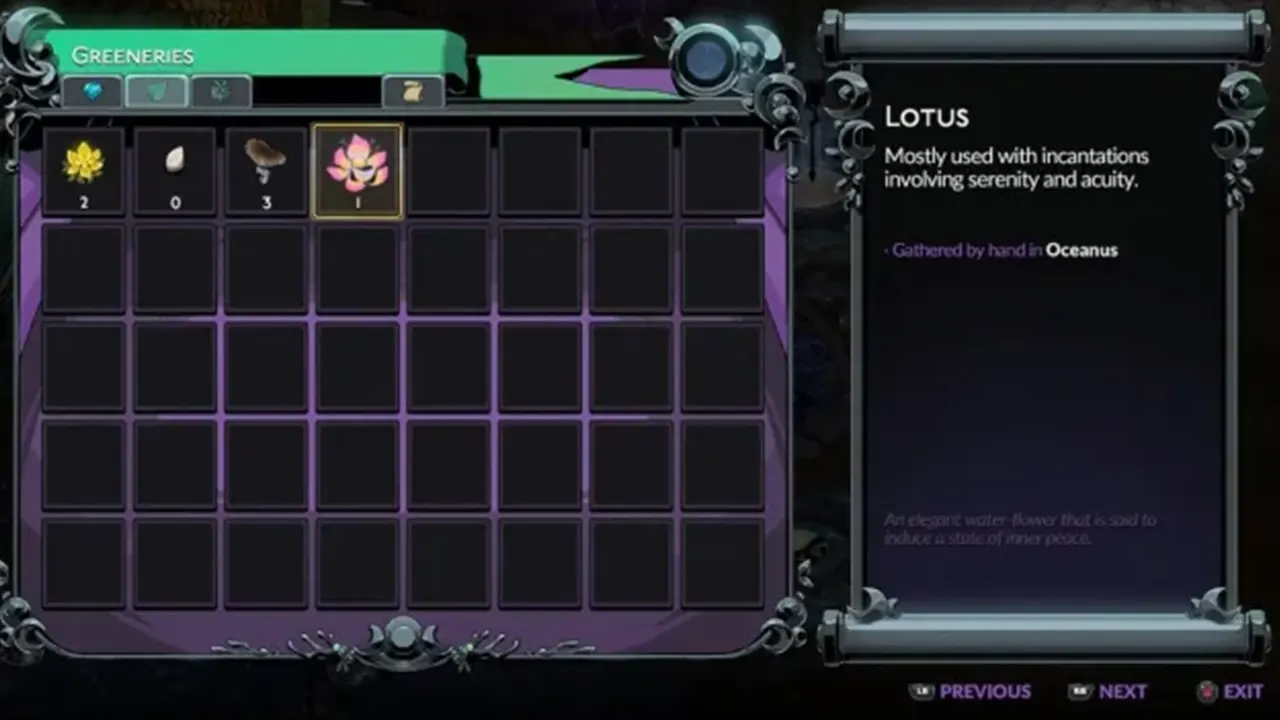 how to get and use Lotus in Hades 2